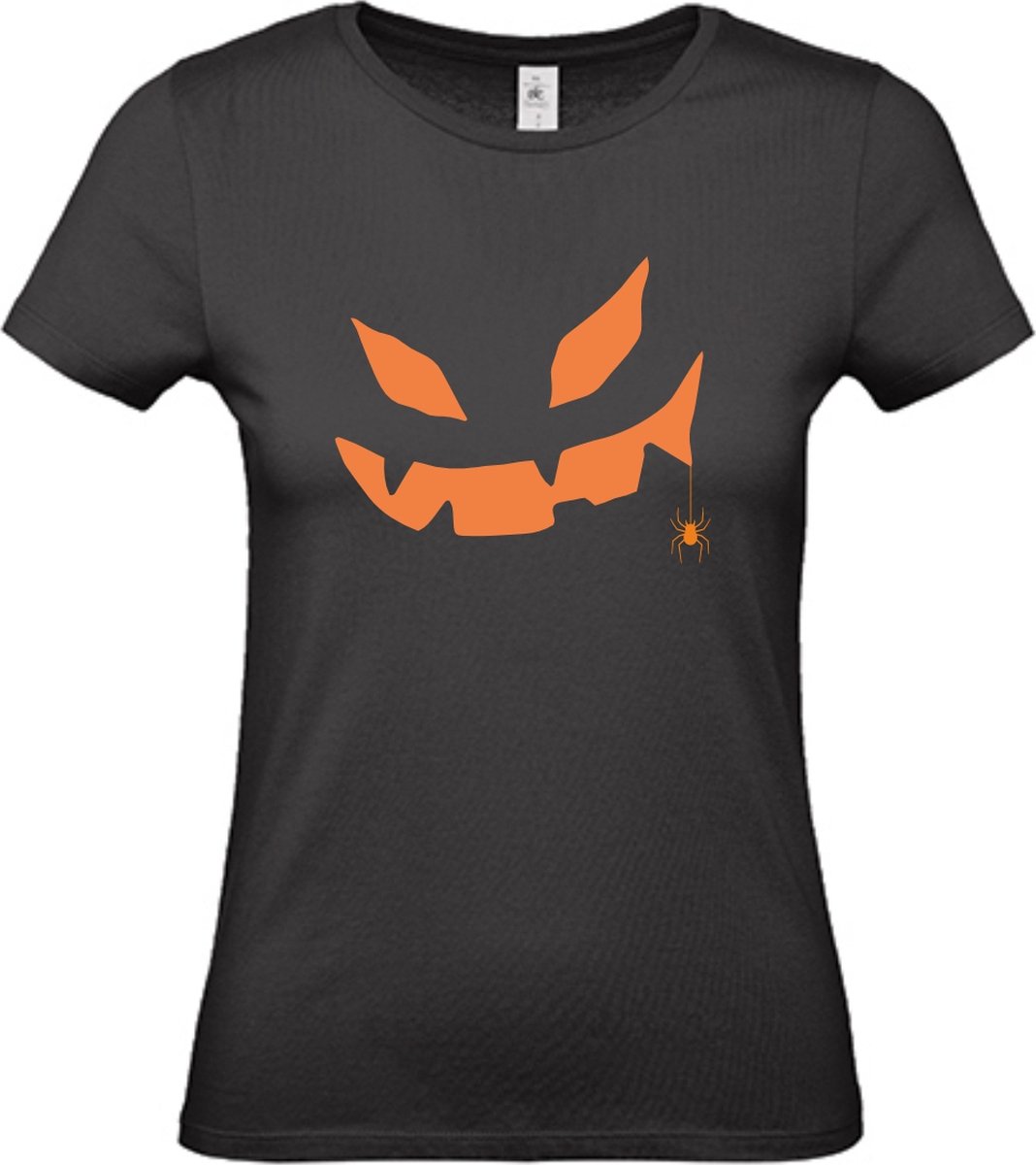 DAMES TSHIRT HALLOWEEN REFLECTEREND - LARGE