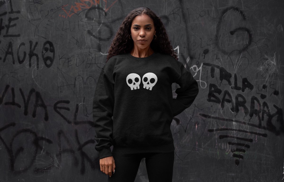 Halloween Trui - Skulls (MAAT 4XL - UNISEKS FIT) - Halloween kostuum voor volwassenen - Dames & Heren