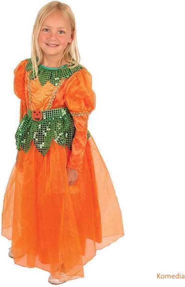 Halloween pompoenkleed kinderen maat 152