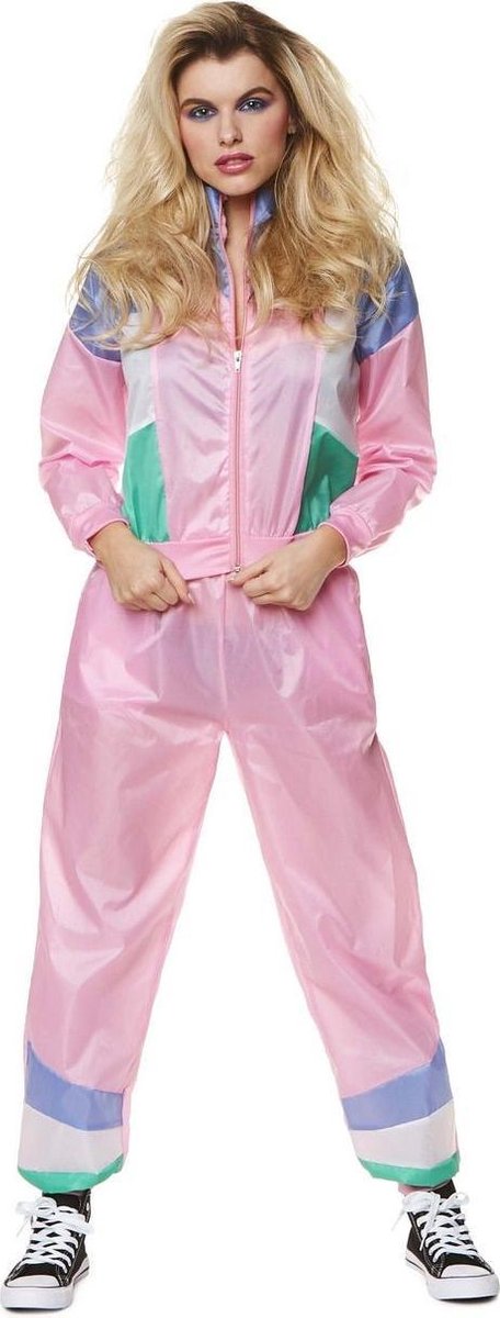 Karnival Costumes Fout Trainingspak 90's Dames Carnaval Verkleedkleren Volwassenen Carnavalskleding Dames Foute Party - Polyester - Roze - Maat XL - 2-Delig Jasje/Broek