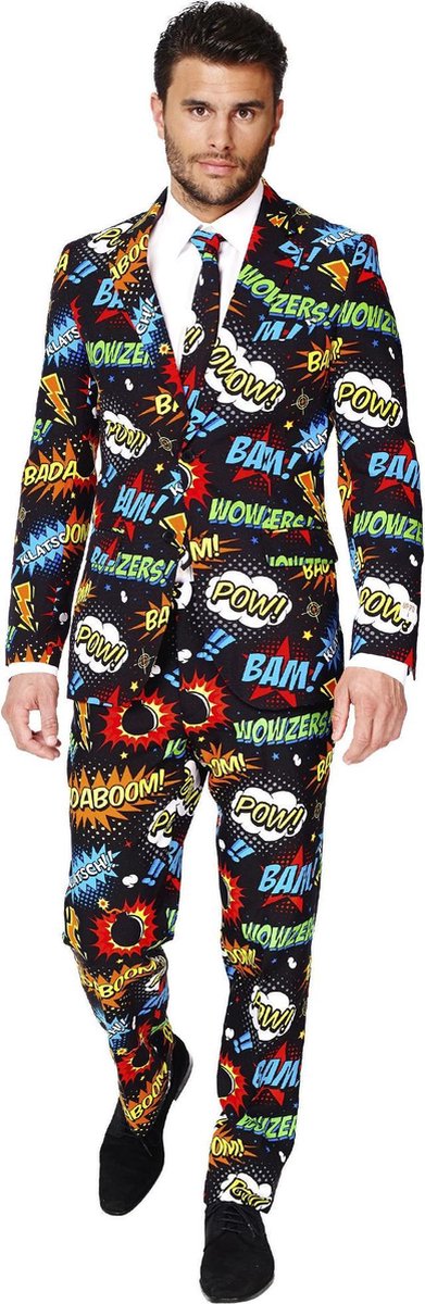 OppoSuits Badaboom - Mannen Zomer Kostuum - Gekleurd - Carnaval - Maat 50