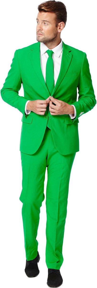 OppoSuits Evergreen - Mannen Kostuum - Groen - Feest - Maat 48