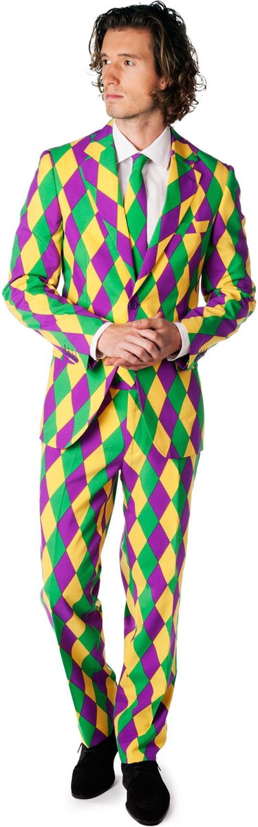 OppoSuits Harleking - Mannen Kostuum - Gekleurd - Carnaval - Maat 50