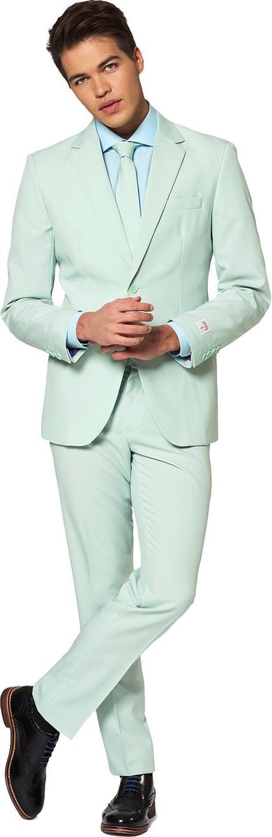 OppoSuits Magic Mint - Mannen Kostuum - Mintgroen - Maat 52