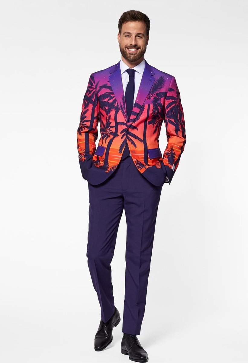 OppoSuits Suave Sunset - Mannen Kostuum - Feest - Maat: EU 60