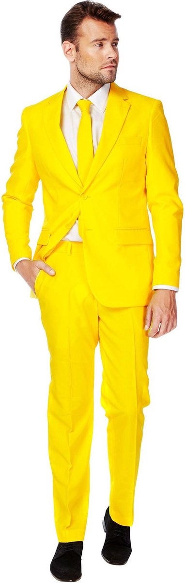 OppoSuits Yellow Fellow - Mannen Kostuum - Geel - Feest - Maat 52