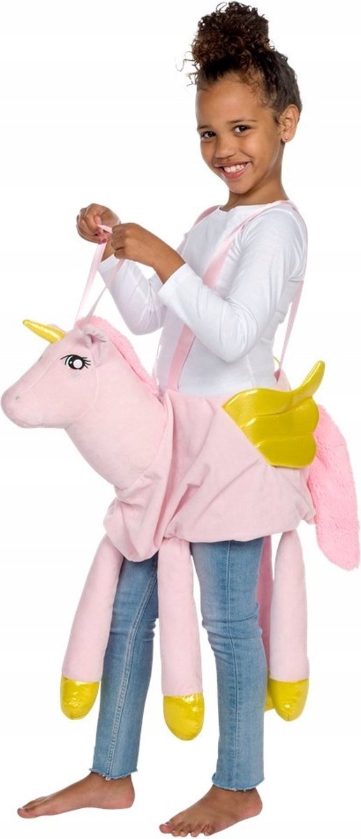 Verkleedpak - unicorn - kostuum voor kinderen - roze - onesize