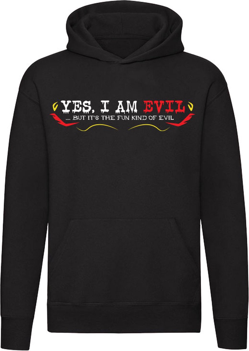 Yes i'm evil | funny | gemeen| grappig | duivels| vleugels | bloed | grapje| leuk persoon | vleugels | Unisex | Trui | Hoodie | Sweater | Capuchon