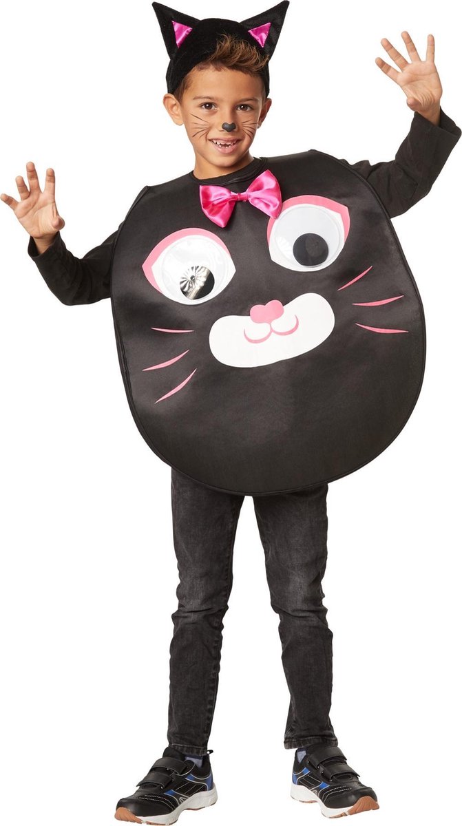 dressforfun - Cartoon kat 116 (5-6y) - verkleedkleding kostuum halloween verkleden feestkleding carnavalskleding carnaval feestkledij partykleding - 302176