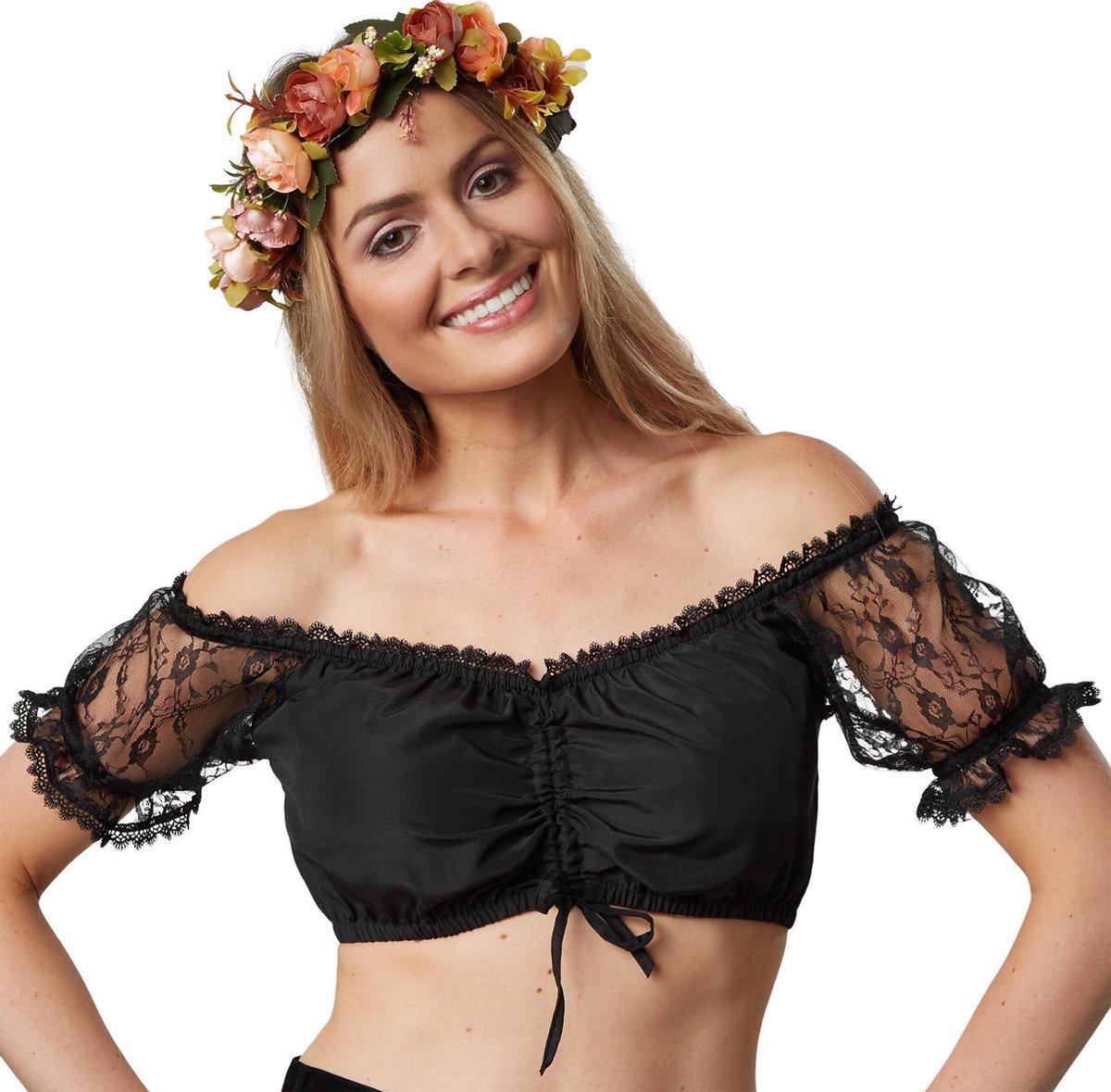 dressforfun - Dirndlblouse Maria L - verkleedkleding kostuum halloween verkleden feestkleding carnavalskleding carnaval feestkledij partykleding - 303067