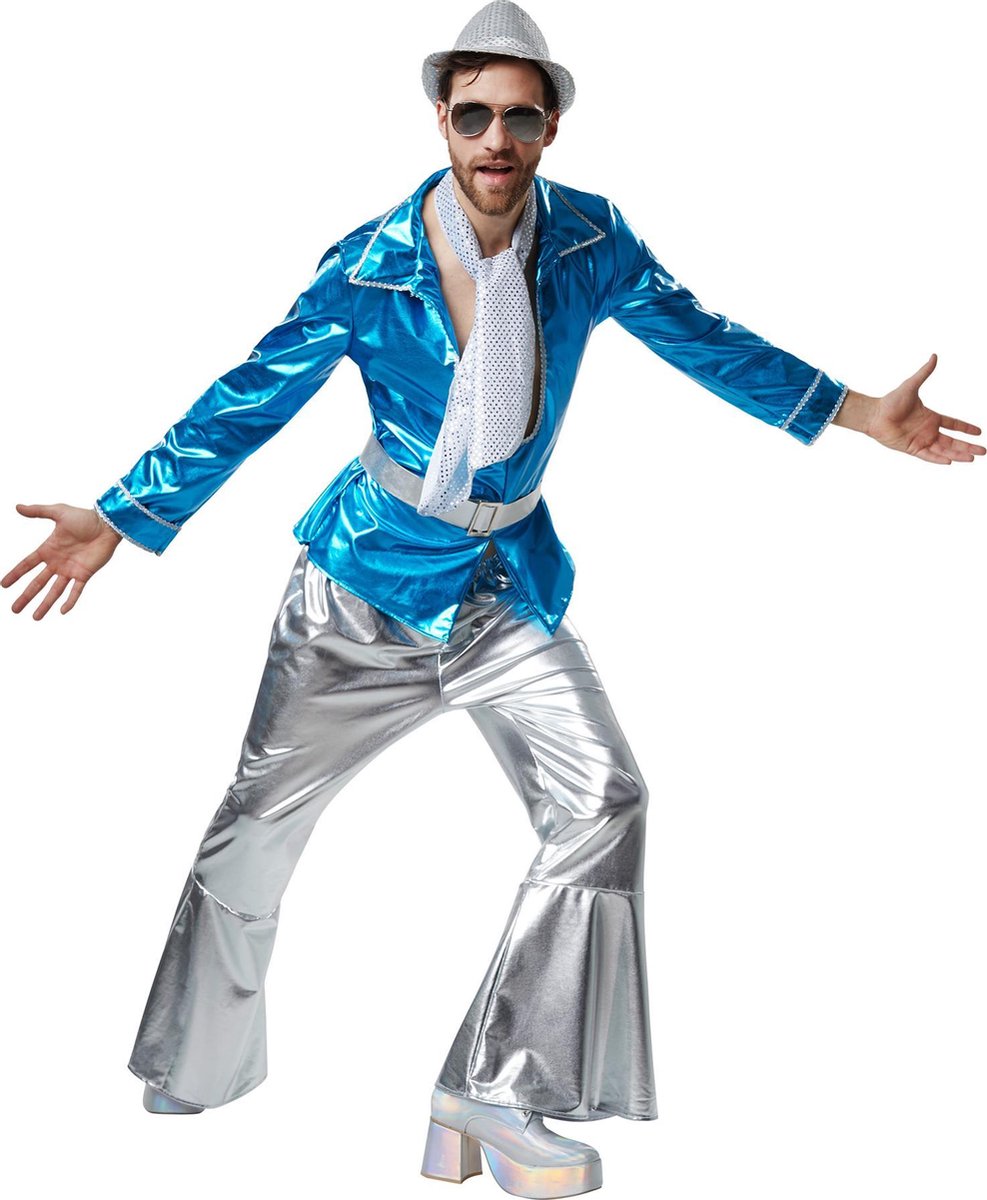 dressforfun - Disco Master L - verkleedkleding kostuum halloween verkleden feestkleding carnavalskleding carnaval feestkledij partykleding - 302399