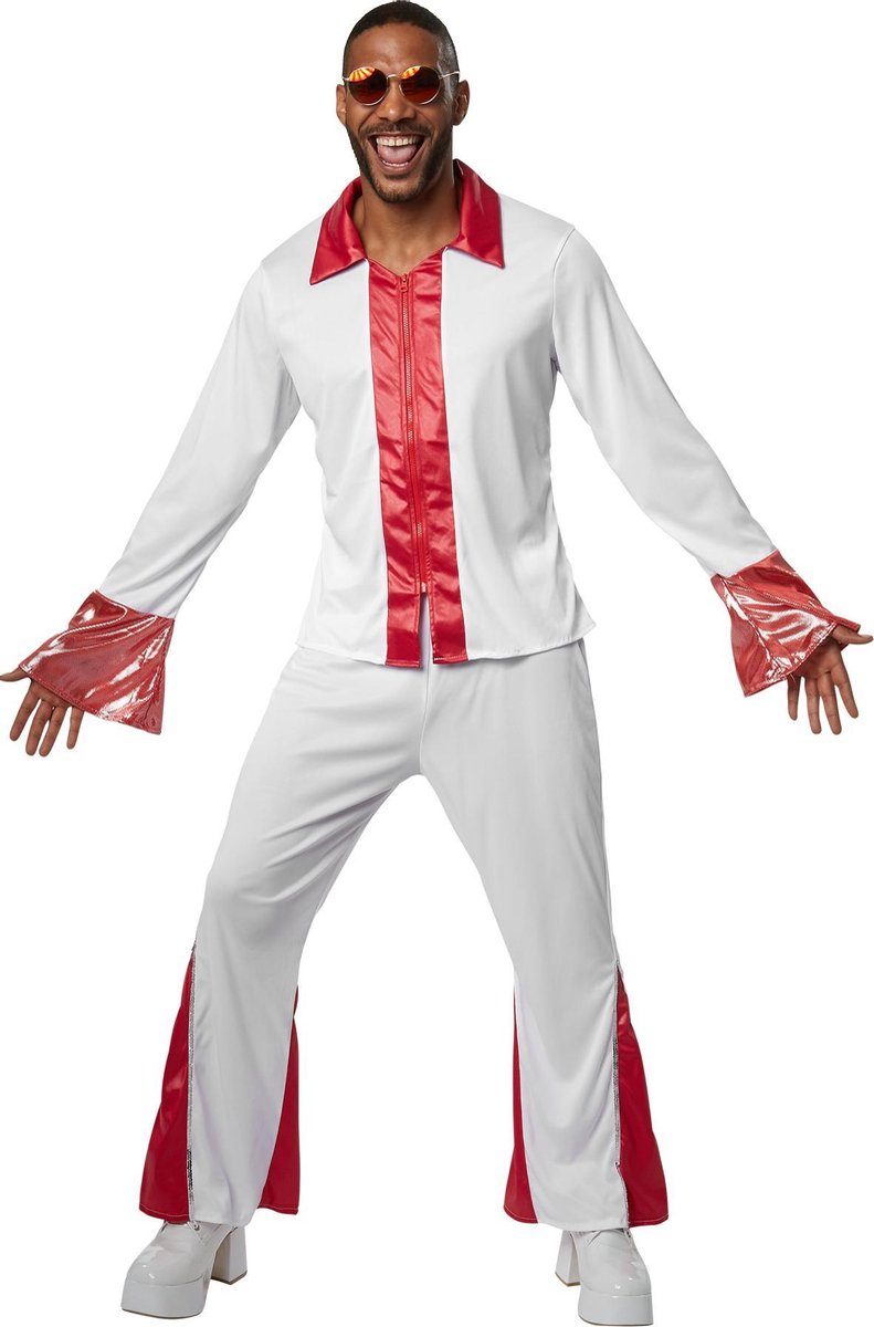 dressforfun - Disco dancer L - verkleedkleding kostuum halloween verkleden feestkleding carnavalskleding carnaval feestkledij partykleding - 302152