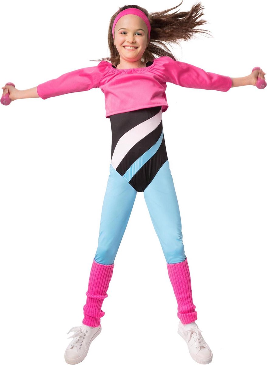 dressforfun - Fitness-sterretje 128 (7-8y) - verkleedkleding kostuum halloween verkleden feestkleding carnavalskleding carnaval feestkledij partykleding - 302732