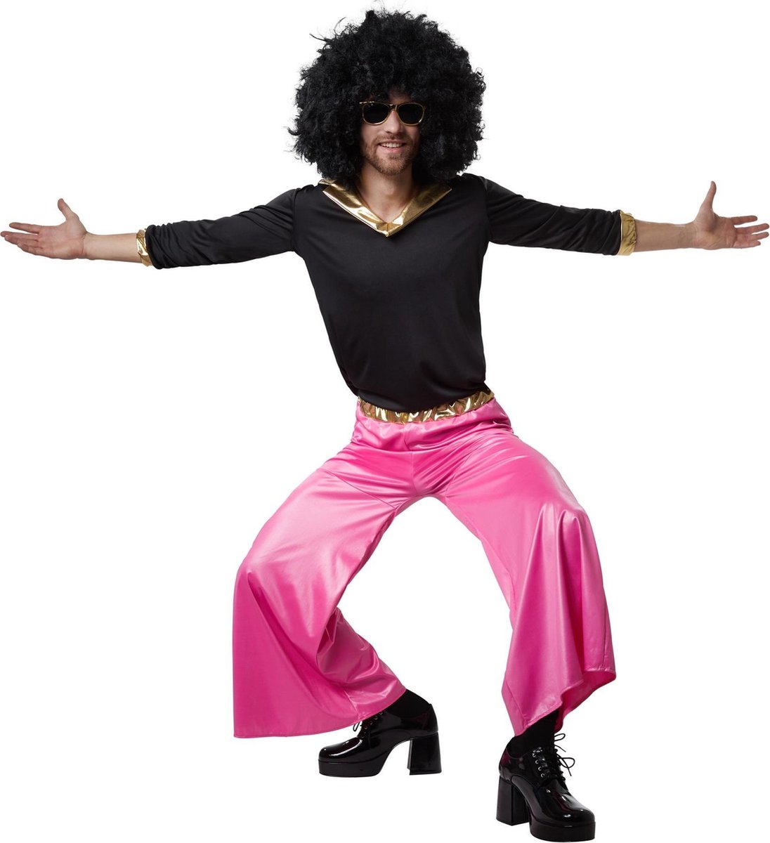 dressforfun - Funky Disco Dancer L - verkleedkleding kostuum halloween verkleden feestkleding carnavalskleding carnaval feestkledij partykleding - 302404