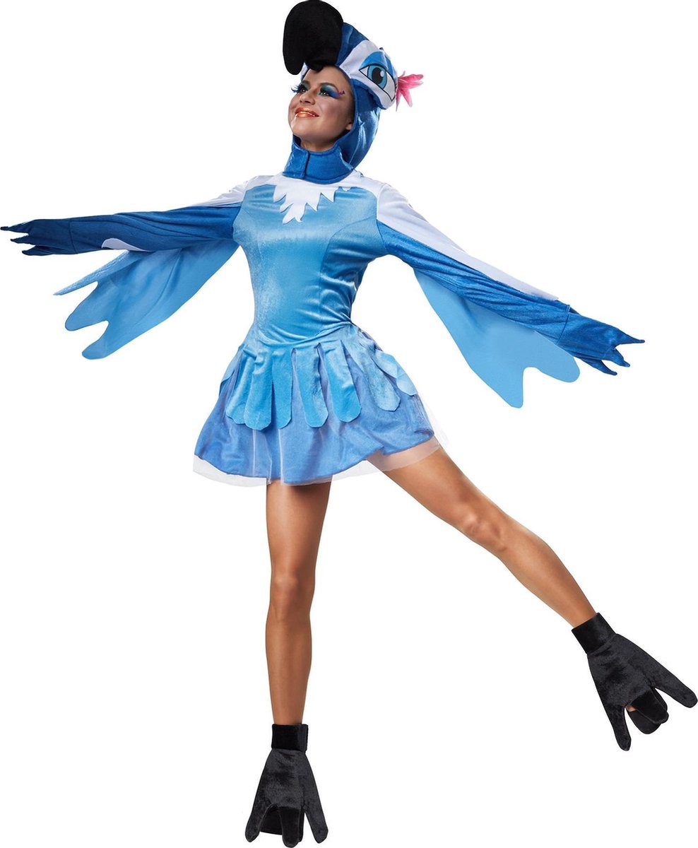 dressforfun - Geestige paradijsvogel S - verkleedkleding kostuum halloween verkleden feestkleding carnavalskleding carnaval feestkledij partykleding - 302496