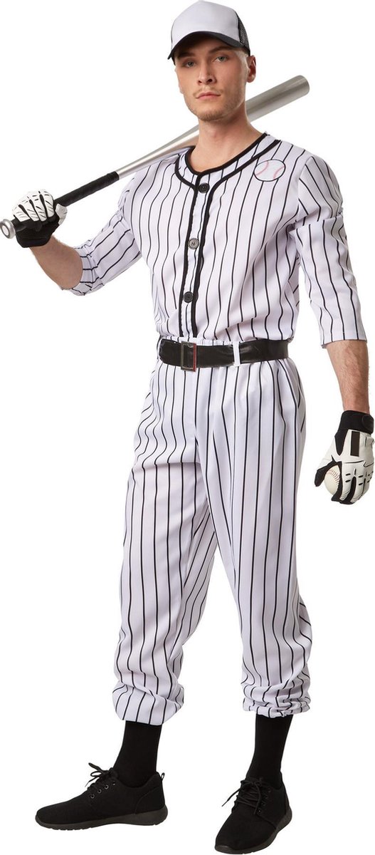 dressforfun - Herenkostuum baseball L - verkleedkleding kostuum halloween verkleden feestkleding carnavalskleding carnaval feestkledij partykleding - 301811