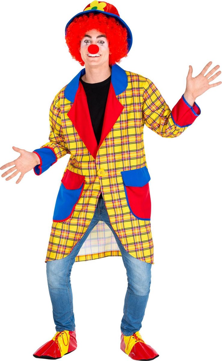 dressforfun - Herenkostuum clown Fridolin L - verkleedkleding kostuum halloween verkleden feestkleding carnavalskleding carnaval feestkledij partykleding - 300784