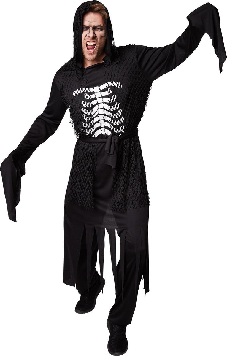 dressforfun - Herenkostuum demon geest L - verkleedkleding kostuum halloween verkleden feestkleding carnavalskleding carnaval feestkledij partykleding - 300180