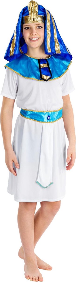 dressforfun - Jongenskostuum kleine farao 116 (5-7y) - verkleedkleding kostuum halloween verkleden feestkleding carnavalskleding carnaval feestkledij partykleding - 300379