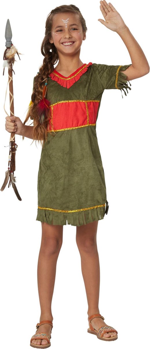 dressforfun - Kleine Mohikaanse 116 (5-6y) - verkleedkleding kostuum halloween verkleden feestkleding carnavalskleding carnaval feestkledij partykleding - 302568