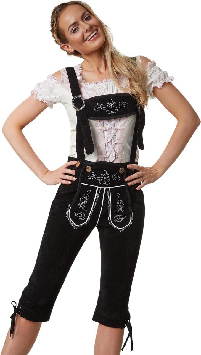 dressforfun - Lederhose Tegernsee M - verkleedkleding kostuum halloween verkleden feestkleding carnavalskleding carnaval feestkledij partykleding - 302816