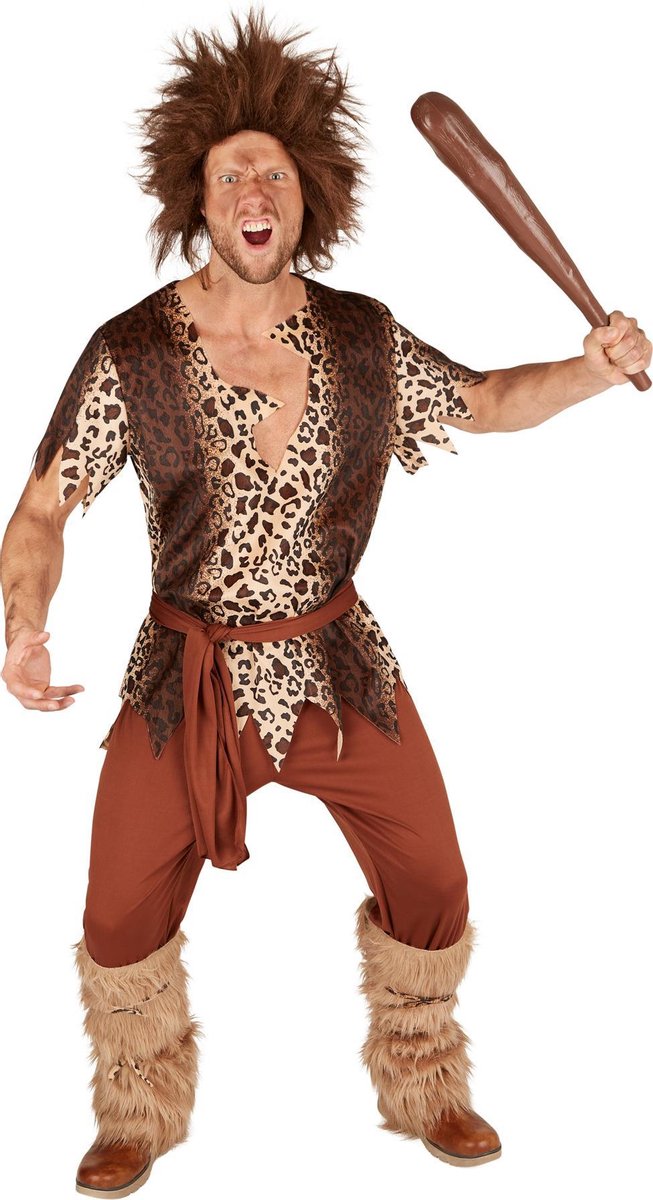 dressforfun - Man uit het stenen tijdperk L - verkleedkleding kostuum halloween verkleden feestkleding carnavalskleding carnaval feestkledij partykleding - 301341