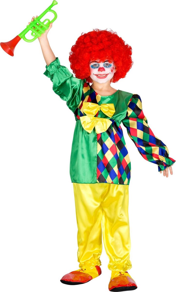 dressforfun - Meisjeskostuum Clowni Mimmi 128 (7-8y) - verkleedkleding kostuum halloween verkleden feestkleding carnavalskleding carnaval feestkledij partykleding - 300794