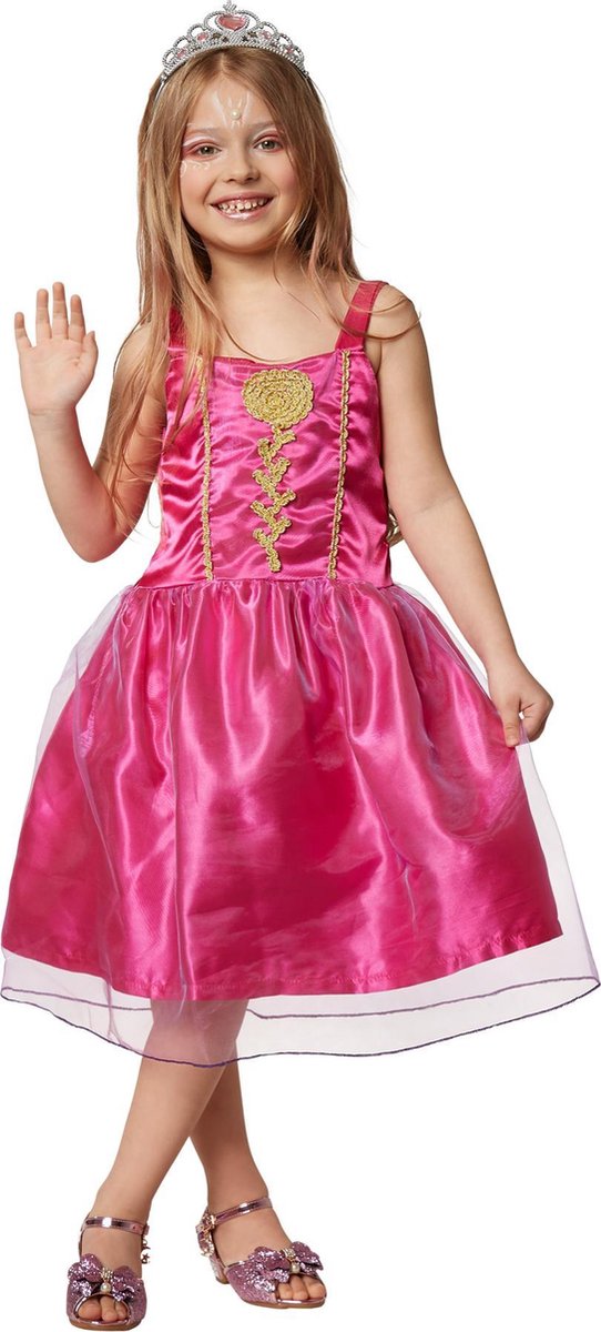 dressforfun - Meisjeskostuum prinses Lavendela 116 (5-6y) - verkleedkleding kostuum halloween verkleden feestkleding carnavalskleding carnaval feestkledij partykleding - 301737