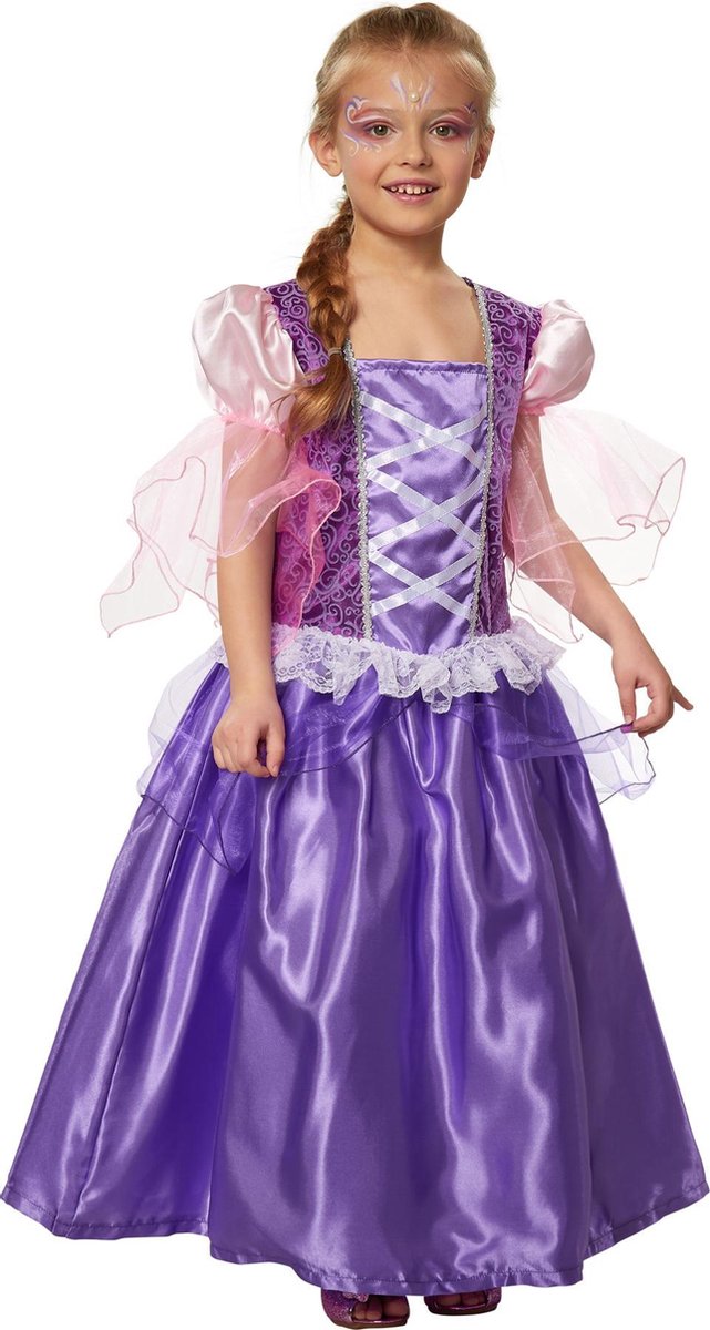 dressforfun - Meisjeskostuum prinses Lavendela 116 (5-6y) - verkleedkleding kostuum halloween verkleden feestkleding carnavalskleding carnaval feestkledij partykleding - 301742