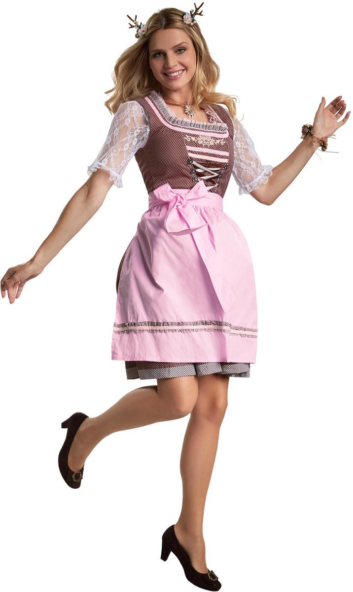 dressforfun - Mini-Dirndl Altötting model 2 M - verkleedkleding kostuum halloween verkleden feestkleding carnavalskleding carnaval feestkledij partykleding - 304676