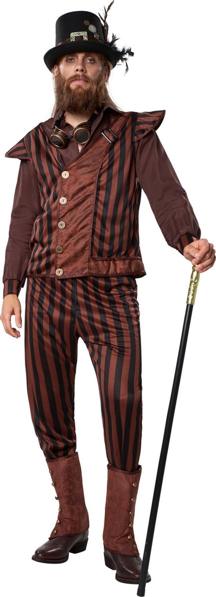 dressforfun - Steampunk gentleman L - verkleedkleding kostuum halloween verkleden feestkleding carnavalskleding carnaval feestkledij partykleding - 302342