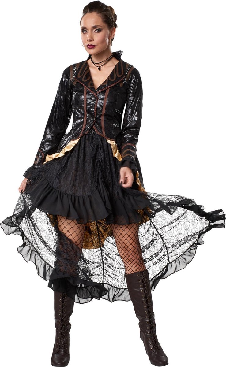 dressforfun - Steampunk rebel L - verkleedkleding kostuum halloween verkleden feestkleding carnavalskleding carnaval feestkledij partykleding - 302327