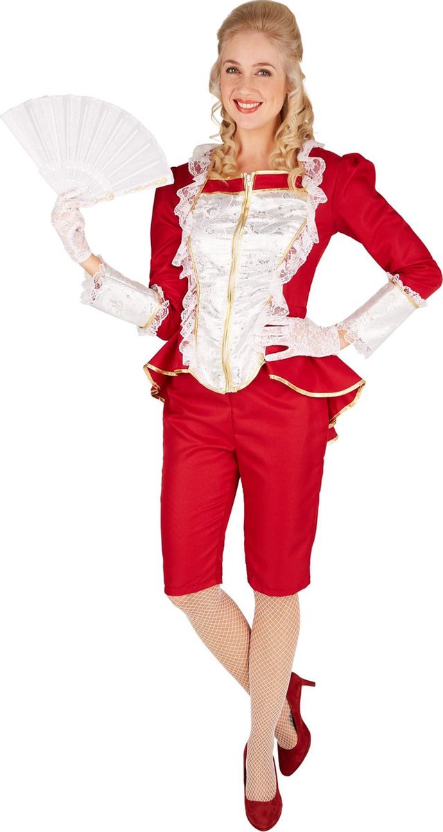 dressforfun - Venetiaanse edelvrouw M - verkleedkleding kostuum halloween verkleden feestkleding carnavalskleding carnaval feestkledij partykleding - 301370