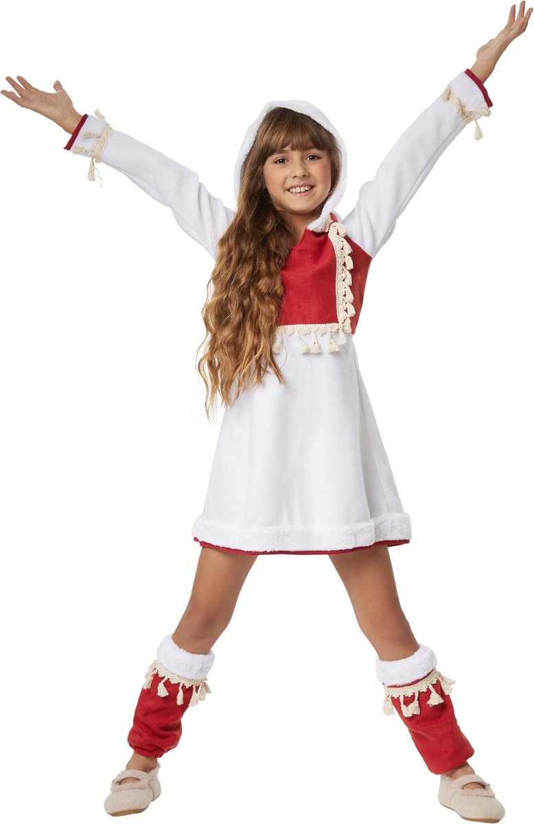 dressforfun - Verrukkelijk eskimomeisje 116 (5-6y) - verkleedkleding kostuum halloween verkleden feestkleding carnavalskleding carnaval feestkledij partykleding - 302578