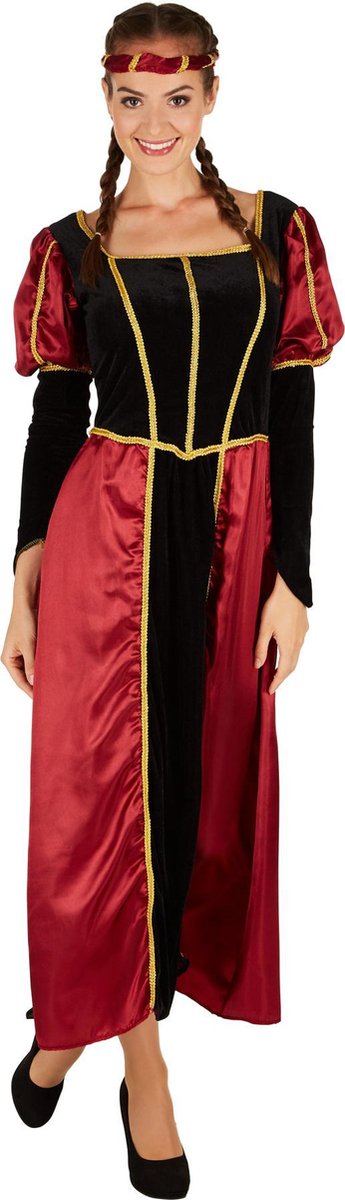 dressforfun - Vrouwenkostuum kasteeldame XXL - verkleedkleding kostuum halloween verkleden feestkleding carnavalskleding carnaval feestkledij partykleding - 301199