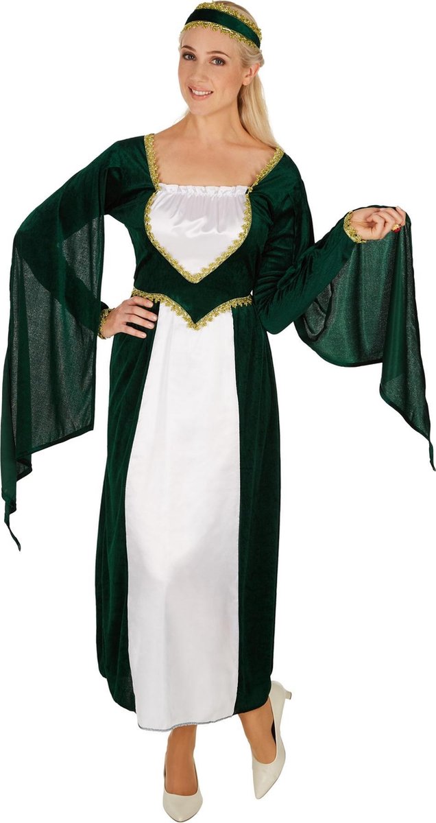 dressforfun - Vrouwenkostuum kasteelprinses L - verkleedkleding kostuum halloween verkleden feestkleding carnavalskleding carnaval feestkledij partykleding - 301202