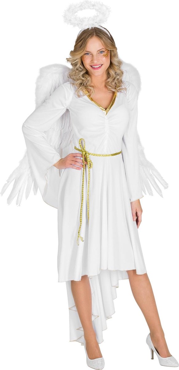 dressforfun - Vrouwenkostuum sexy X-Mas Angel L - verkleedkleding kostuum halloween verkleden feestkleding carnavalskleding carnaval feestkledij partykleding - 300432