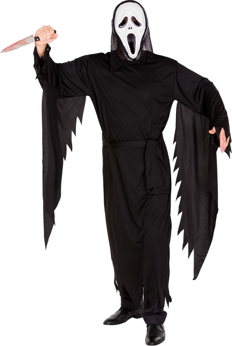 dressforfun - herenkostuum angst Halloween L - verkleedkleding kostuum halloween verkleden feestkleding carnavalskleding carnaval feestkledij partykleding - 300112