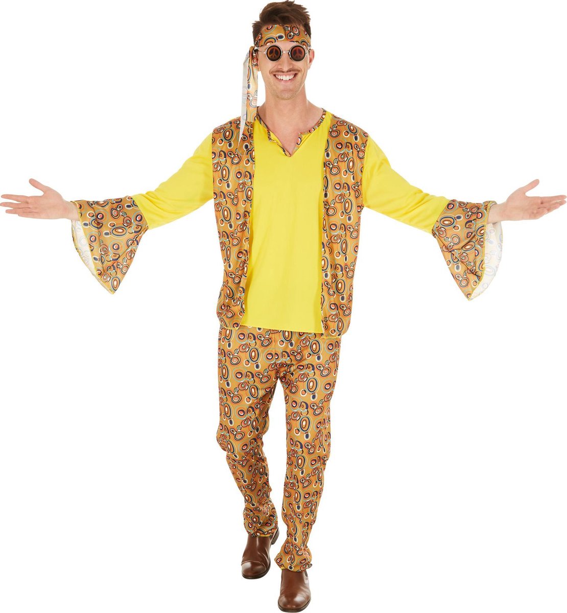 dressforfun - herenkostuum discoster L - verkleedkleding kostuum halloween verkleden feestkleding carnavalskleding carnaval feestkledij partykleding - 300959