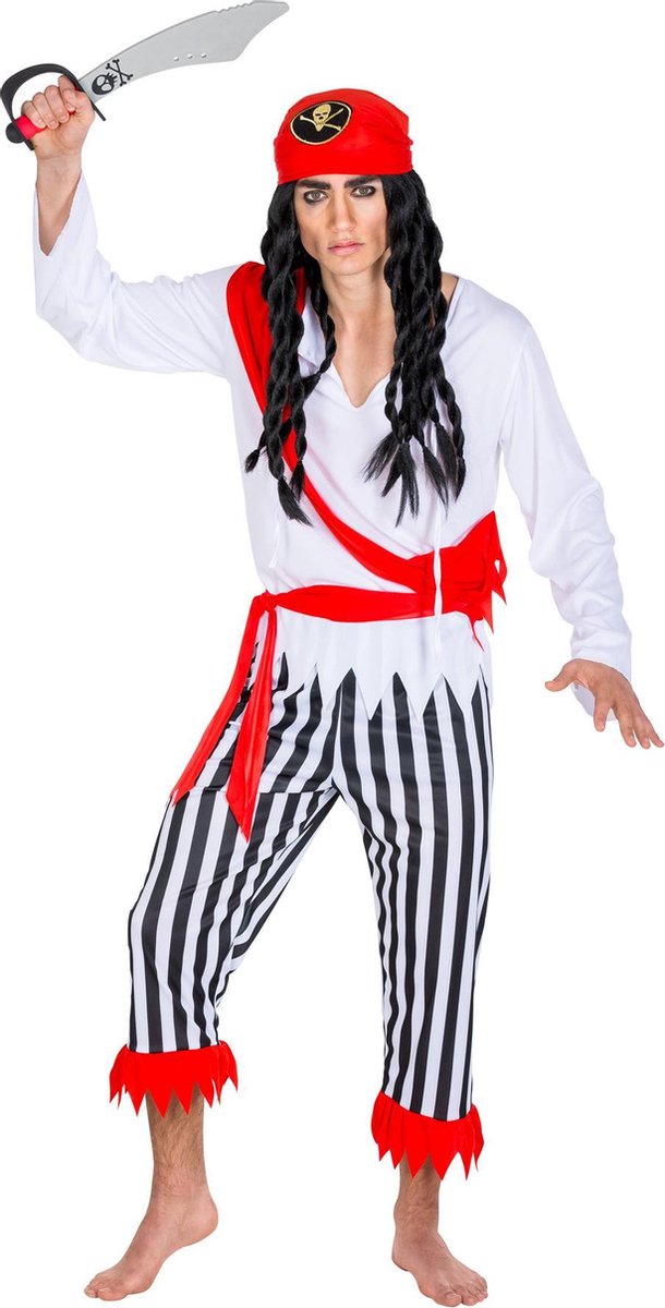 dressforfun - herenkostuum piraat kapitein eenogige Hendrik L - verkleedkleding kostuum halloween verkleden feestkleding carnavalskleding carnaval feestkledij partykleding - 300703