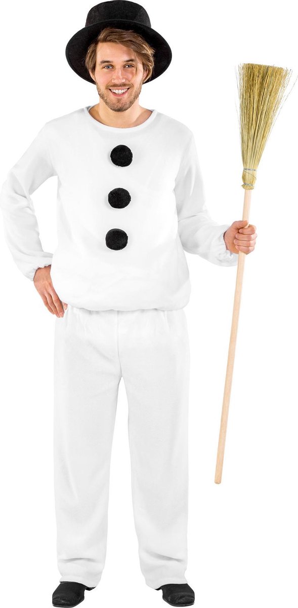 dressforfun - herenkostuum sneeuwman XXL - verkleedkleding kostuum halloween verkleden feestkleding carnavalskleding carnaval feestkledij partykleding - 300504