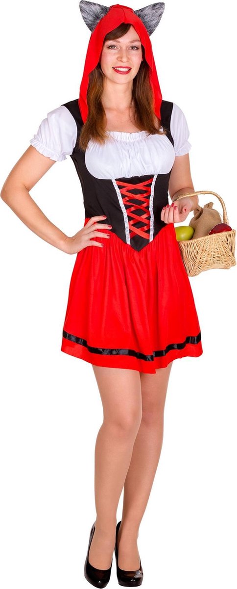 dressforfun - sexy Wolfskapjekostuum M - verkleedkleding kostuum halloween verkleden feestkleding carnavalskleding carnaval feestkledij partykleding - 300021