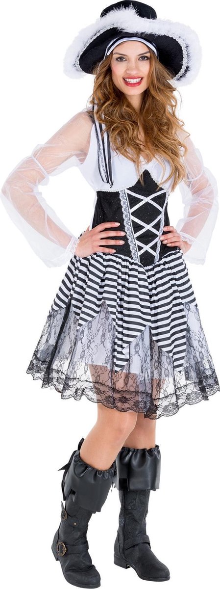 dressforfun - vrouwenkostuum piratenbruid Claire XXL - verkleedkleding kostuum halloween verkleden feestkleding carnavalskleding carnaval feestkledij partykleding - 300695