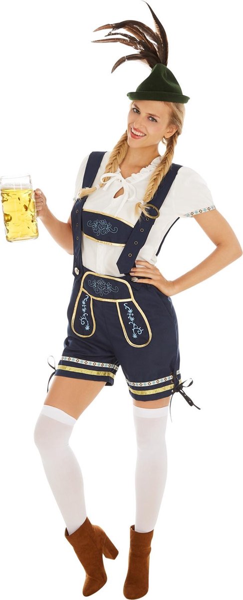 dressforfun - vrouwenkostuum traditionele set Zillertal L - verkleedkleding kostuum halloween verkleden feestkleding carnavalskleding carnaval feestkledij partykleding - 301082