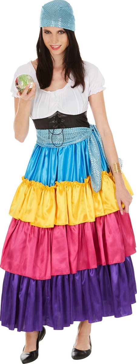 dressforfun - vrouwenkostuum zieneres L - verkleedkleding kostuum halloween verkleden feestkleding carnavalskleding carnaval feestkledij partykleding - 301012