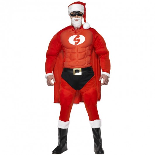 Ontwaken Bevestiging hand Kerstman superheld kerstkleding heren - Verkleedkleren Online