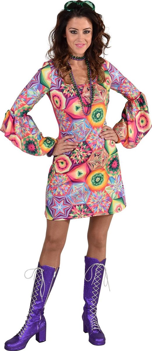 Magic Design Verkleedjurk Funky Dames Polyester Roze Maat M