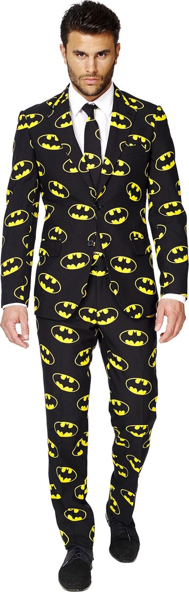 OppoSuits Batman™ - Heren Pak - Batman DC Comics - Zwart - Maat EU 58