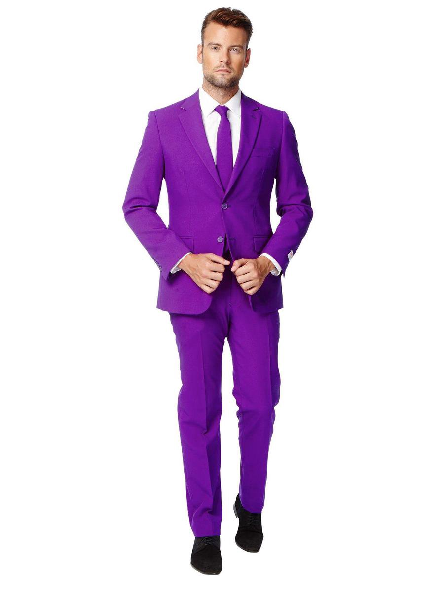 OppoSuits Purple Prince - Mannen Kostuum - Paars - Feest - Maat 48