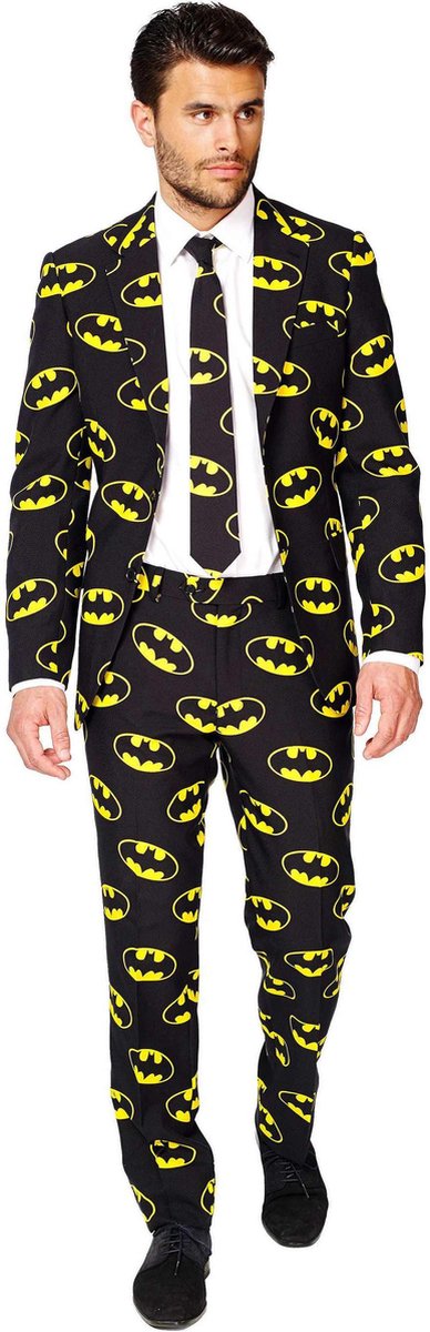 OppoSuits Batman™ - Heren Pak - Batman DC Comics - Zwart - Maat EU 60